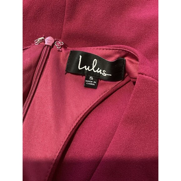 Lulu’s Shaken Not Stirred Magenta Sleeveless Bodycon Mini Dress S - Picture 6 of 9